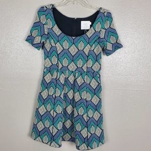 Anthropologie HD in Paris Geometric Textured Dress SP